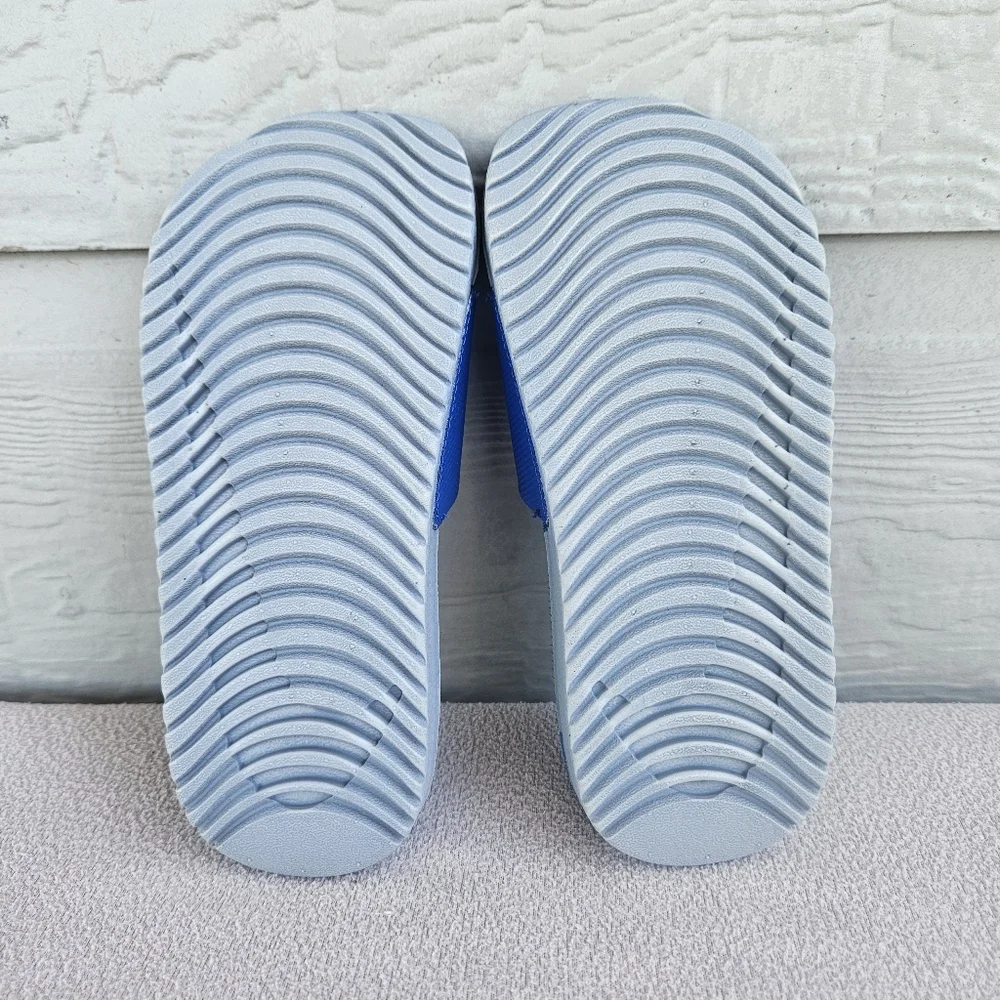 Nike Kawa Slide GS Toddler SZ 12 Hyper Cobalt White Slip-On Sandal 819352-400